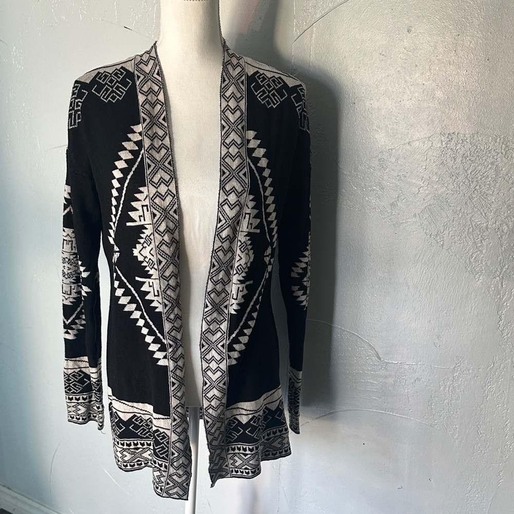 Pink Republic Monochrome Tribal Cardigan